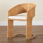 bali & pari Palm Bohemian Light Honey Rattan Dining Chair