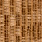 bali & pari Carina Natural Rattan Sofa with Cushion - Handwoven 3-Seater Couch with U-Shaped Sculptural Frame and Deep Seating for Boho, Coastal, or Tropical Living Spaces