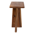 bali & pari Caruso Suar Wood Console Table - Live Edge Statement Table for Entryway or Living Room