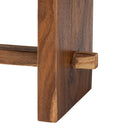 bali & pari Biyu Suar Wood Dining Bench - Handcrafted Solid Wood Bench with Live Edge Details, Rustic Farmhouse Style for Dining Room or Entryway Seating