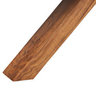 bali & pari Luli Suar Wood Bar Table - Handcrafted Solid Wood Console with Angled Base, Modern Rustic Table for Bar, Kitchen, or Lounge