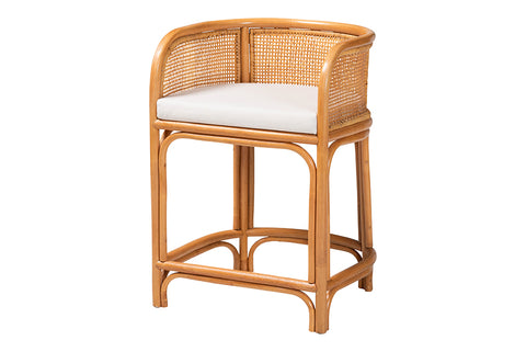 Aria Natural Rattan Counter Stool