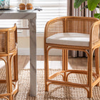 Aria Natural Rattan Counter Stool