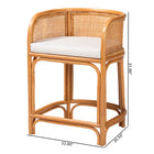 bali & pari Aria Natural Rattan Counter Stool