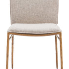 Zuo Nordvest Dining Chair Beige & Gold