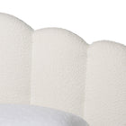Baxton Studio Grenier Modern Cream Boucle Fabric Queen Size Floating Bed