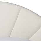 Baxton Studio Cherise Modern Cream Boucle Fabric Queen Floating Bed with Built-In Shelves
