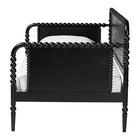 Baxton Studio Lucera Bobbin Daybed - Wooden Spindle Bed Frame, Classic Style Sofa Bed for Bedroom or Guest Room, Twin, Black