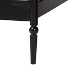 Baxton Studio Lucera Bobbin Daybed - Wooden Spindle Bed Frame, Classic Style Sofa Bed for Bedroom or Guest Room, Twin, Black
