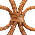 bali & pari Alondra Natural Rattan Dining Chair - Handwoven Wicker Side Chair with Removable Cushion, Coastal Boho Kitchen or Dining Room Seating