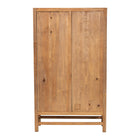 bali & pari Sibu Storage Cabinet with Rattan Doors - Tall Accent Cabinet with Double Doors and Four Interior Shelves for Living Room, Bedroom or Office