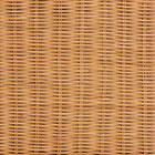 bali & pari Melanie Natural Rattan Bed - Coastal Boho Bed Frame with Scalloped Headboard, Queen