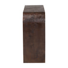 bali & pari Revelle Real Burl Wood Console Table in Dark Walnut Brown - Modern Entryway or Sofa Table with Waterfall Design and Minimalist Silhouette for Living Room or Hallway