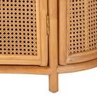 bali & pari McKenna Natural Rattan Storage Cabinet - Handwoven Wicker Accent Cabinet, Boho Coastal Style for Living Room or Entryway, 1-Drawer