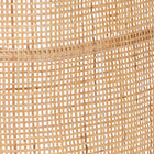 bali & pari Fiore Natural Rattan Bed Frame - Handwoven Wicker Headboard and Footboard with Curved Corners, Boho Coastal Natural Bedroom Furniture, Queen