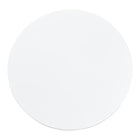 bali & pari Parvana Round Coffee Table with Fluted Pedestal Base - Contemporary White Resin Accent Table for Living Room