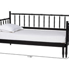 Baxton Studio Marisela Twin-To-King Expandable Daybed - Wood Spindle Bed Frame with Bamboo-Inspired Posts, Modern Transitional Bedroom Furniture