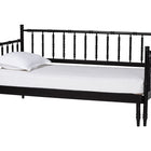 Baxton Studio Marisela Twin-To-King Expandable Daybed - Wood Spindle Bed Frame with Bamboo-Inspired Posts, Modern Transitional Bedroom Furniture