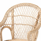 bali & pari Zaira Modern Bohemian Natural Rattan Arm Chair