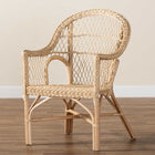 bali & pari Zaira Modern Bohemian Natural Rattan Arm Chair