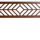 Baxton Studio Olsen Wood Headboard with Geometric Cutout Design - Modern Decorative Panel for Bed Frame, Contemporary Bedroom Accent with Adjustable Height, Full