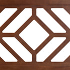 Baxton Studio Olsen Wood Headboard with Geometric Cutout Design - Modern Decorative Panel for Bed Frame, Contemporary Bedroom Accent with Adjustable Height, Full