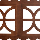 Baxton Studio Nansen Wood Headboard with Scalloped Frame - Geometric Cutout Decorative Panel for Bed Frame, Modern Coastal Bedroom Accent with Adjustable Height, Full, Walnut