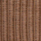 bali & pari Detta Natural Rattan 4-Piece Sectional Set - Handwoven Wicker Corner Lounge Seating with Scalloped Skirt Base and Rolled Arms, Boho Coastal Style for Sunroom or Living Room