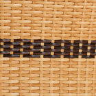 bali & pari Elma Rattan Counter Stool with Cushion - Barrel-Back Counter Chair with Synthetic Woven and Natural Rattan Frame, Boho Coastal Style Seating for Kitchen or Lounge