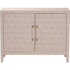 Baxton Studio Nira Faux Shagreen Storage Cabinet - Contemporary 2-Door Accent Sideboard with Sleek Metal Handles, for Entryway or Living Room