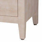 Baxton Studio Nira Faux Shagreen Storage Cabinet - Contemporary 2-Door Accent Sideboard with Sleek Metal Handles, for Entryway or Living Room