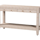 Baxton Studio Nira Faux Shagreen Console Table - Contemporary Accent Display Piece with 2 Drawers and Open Shelf, Storage Solution for Entryway or Living Room