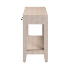 Baxton Studio Nira Faux Shagreen Console Table - Contemporary Accent Display Piece with 2 Drawers and Open Shelf, Storage Solution for Entryway or Living Room