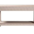 Baxton Studio Nira Faux Shagreen Console Table - Contemporary Accent Display Piece with 2 Drawers and Open Shelf, Storage Solution for Entryway or Living Room