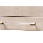 Baxton Studio Nira Faux Shagreen Console Table - Contemporary Accent Display Piece with 2 Drawers and Open Shelf, Storage Solution for Entryway or Living Room