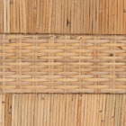 bali & pari Kalimantan Natural Rattan Bed - Coastal Boho Style Bed Frame with Woven Detailing, Queen