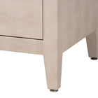Baxton Studio Nira Faux Shagreen Sideboard  -  Contemporary 3-Door Buffet Storage Cabinet with Sleek Handles for Dining Room or Living Room