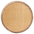 bali & pari Roma Rattan and Seagrass Coffee Table - Low Profile Boho Accent Table with Textured Design and Natural Finish, Handcrafted Rattan Centerpiece for Living Room or Lounge