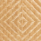 bali & pari Roma Rattan and Seagrass Coffee Table - Low Profile Boho Accent Table with Textured Design and Natural Finish, Handcrafted Rattan Centerpiece for Living Room or Lounge