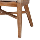 bali & pari Jasper Seagrass Dining Chair with Mahogany Wood Frame - Coastal Accent Chair with Woven Wingback and Cushioned Seat for Dining Room or Kitchen, Whitewash