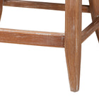 bali & pari Jasper Seagrass Counter Stool with Mahogany Wood Frame - Coastal Seating with Woven Wingback and Cushioned Seat for Kitchen Island or Breakfast Bar, Whitewash