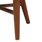 bali & pari Jasper Seagrass Dining Chair with Mahogany Wood Frame - Coastal Accent Chair with Woven Wingback and Cushioned Seat for Dining Room or Kitchen, Brown Wash