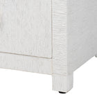 bali & pari Xavier Grasscloth Tall Storage Cabinet - Woven Accent Displaying Tower Bookcase with Open Shelves and Drawers, Space-Saving Organizer for Living Room, Bedroom, or Entryway