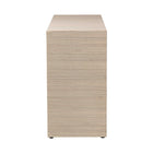 bali & pari Sage Natural Grasscloth Dresser - 6-Drawer Bedroom Storage Cabinet with Gold Ring Pulls, Modern Coastal Chest of Drawers