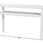 bali & pari Gale Natural Grasscloth Console Table - Two-Tier Entryway Table with Open Shelf, Modern Coastal Accent Table for Living Room or Hallway