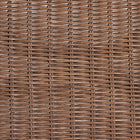 bali & pari Raya Natural Rattan Dining Chair - Handcrafted Wicker Accent Chair with High Arched Back and Cushioned Seat, Boho Coastal Seating for Dining Room or Kitchen