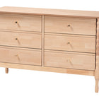 Baxton Studio Laurent Bamboo-Style 4-Piece Bedroom Set - Spindle Platform Bed with Matching Dresser, Chest, and Nightstand, Cottage Farmhouse Style, Queen