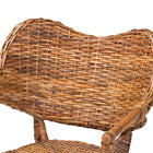 bali & pari Tara 2-Piece Natural Rattan Dining Chair - Handwoven Wicker Armchair with Curved Backrest, Boho Coastal Seating