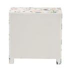 Baxton Studio Connery Floral  End Table - 3-Drawer Decorative Accent Storage Cabinet