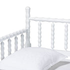 Baxton Studio Laurent Daybed - Spindle Platform Bed Frame with Bamboo-Style Turned Posts, Classic Cottage Farmhouse Furniture, Twin, White